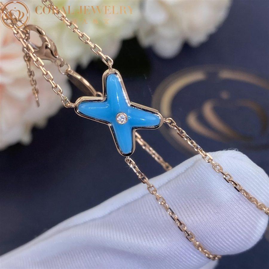 [Legend]JEUX BRACELET TURQUOISE ROSE GOLD 1 DIAMOND