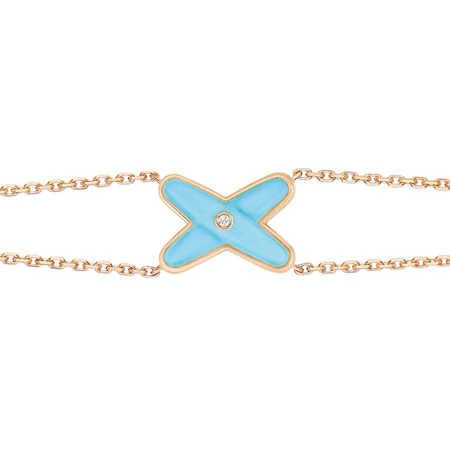 [Legend]JEUX BRACELET TURQUOISE ROSE GOLD 1 DIAMOND