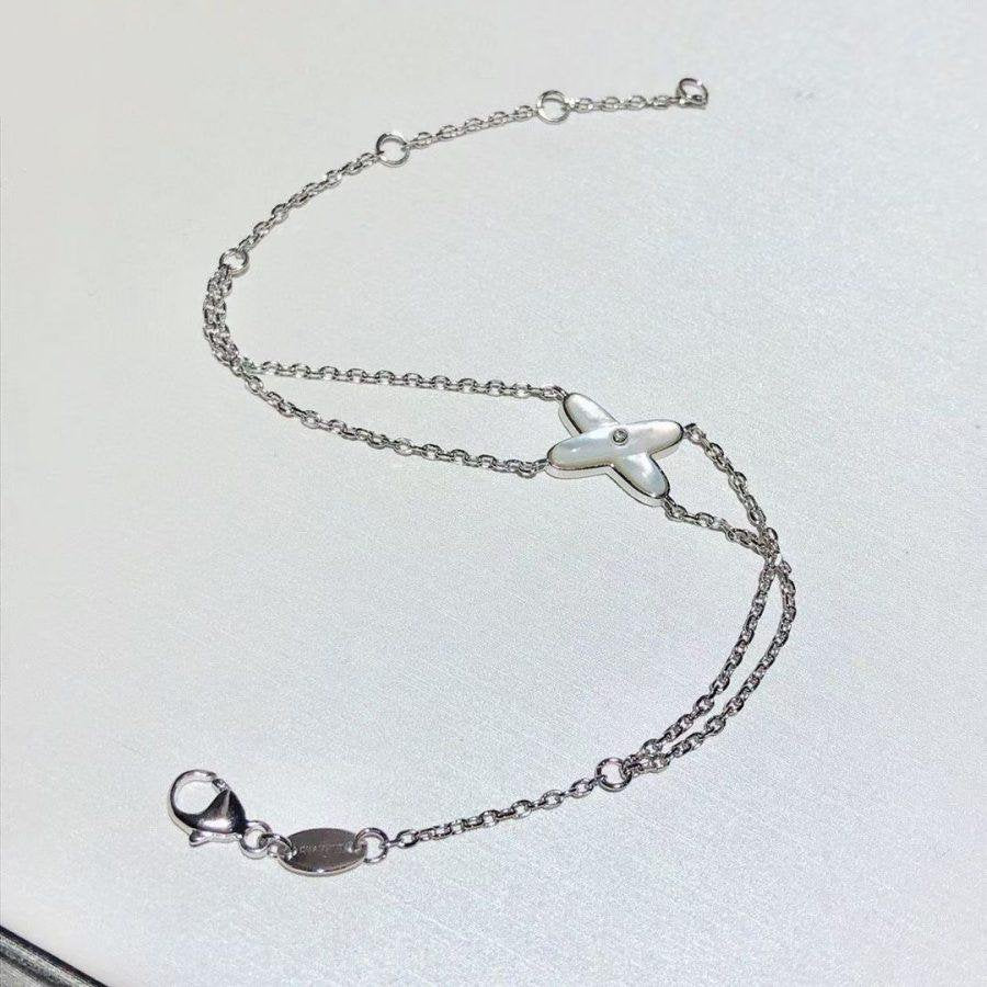 [Legend]JEUX BRACELET WHITE MOP SILVER 1 DIAMOND