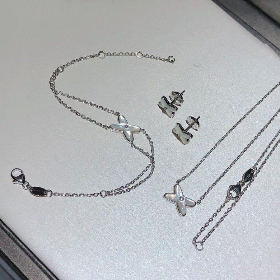 [Legend]JEUX BRACELET WHITE MOP SILVER 1 DIAMOND