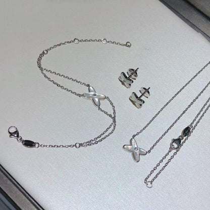 [Legend]JEUX BRACELET WHITE MOP SILVER 1 DIAMOND