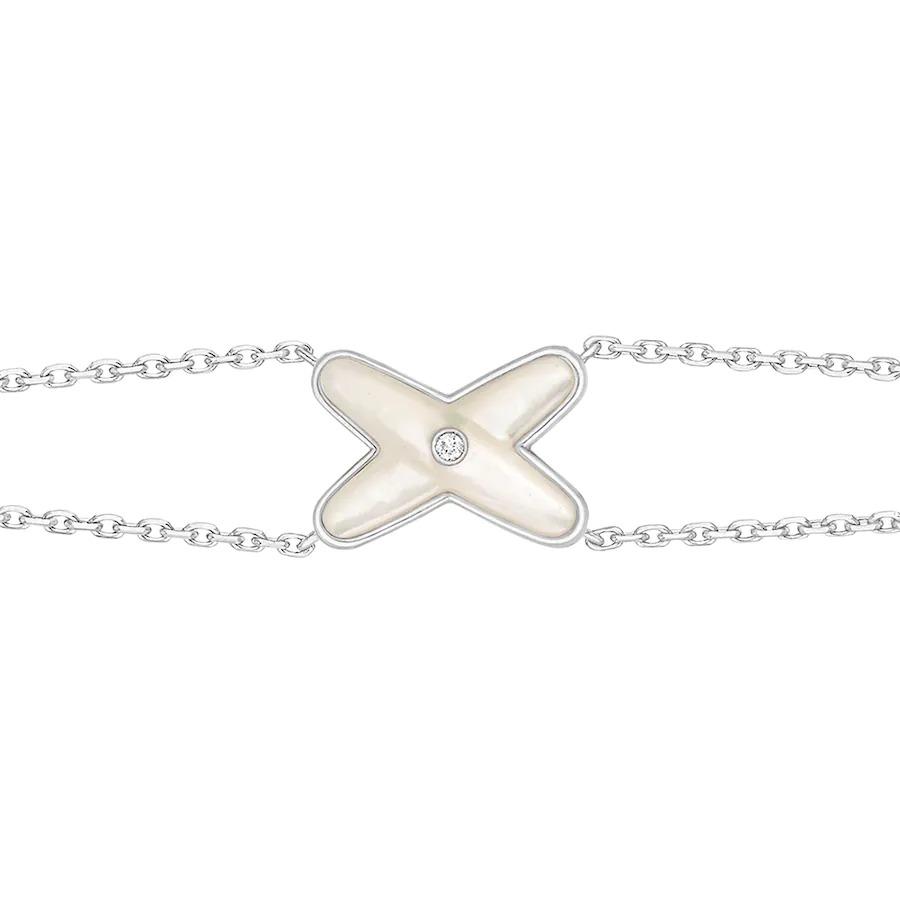 [Legend]JEUX BRACELET WHITE MOP SILVER 1 DIAMOND