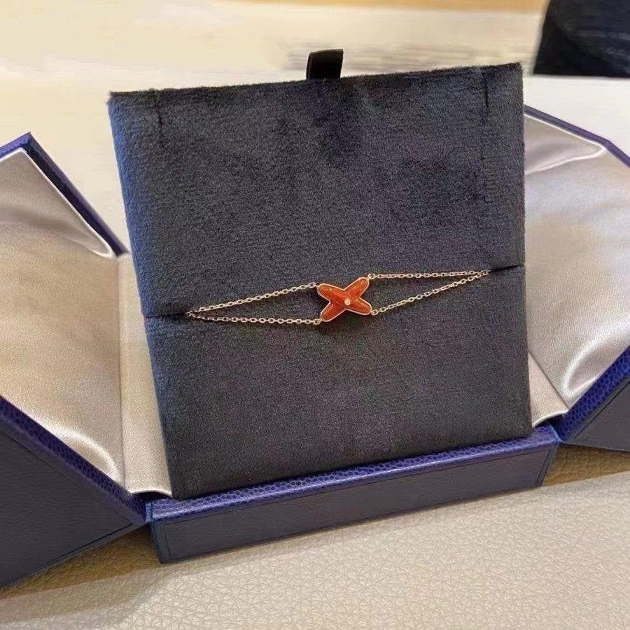[Legend]JEUX BRACELET CARNELIAN ROSE GOLD 1 DIAMOND