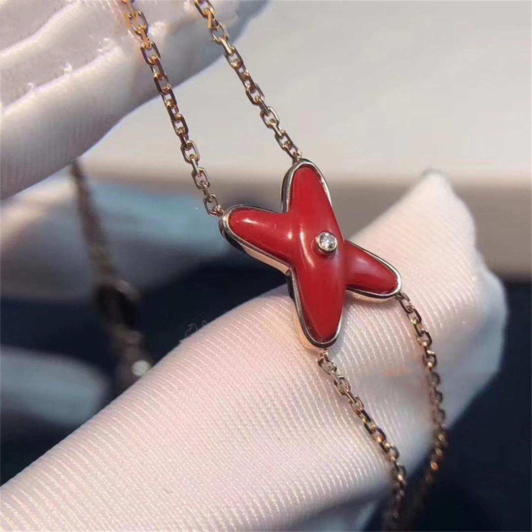 [Legend]JEUX BRACELET CARNELIAN ROSE GOLD 1 DIAMOND