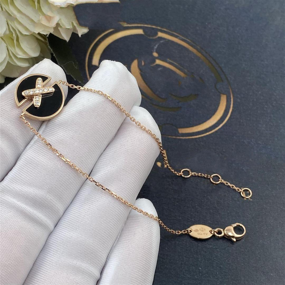[Legend]JEUX DE BRACELET ONYX ROSE GOLD DIAMOND