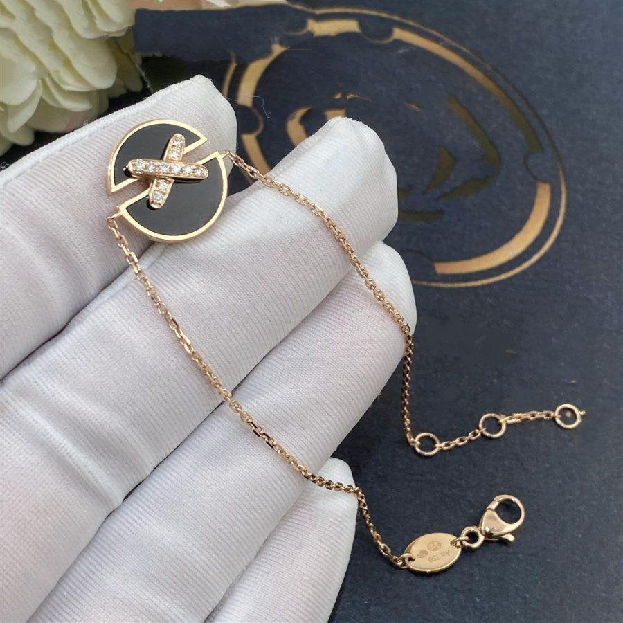 [Legend]JEUX DE BRACELET ONYX ROSE GOLD DIAMOND