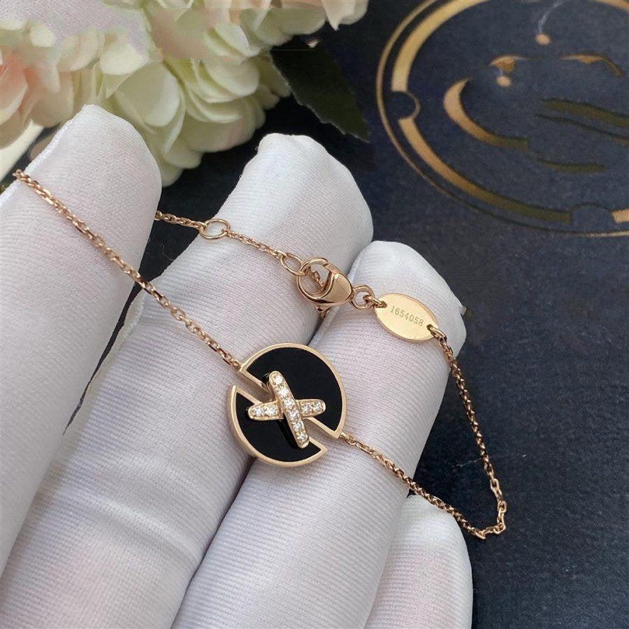 [Legend]JEUX DE BRACELET ONYX ROSE GOLD DIAMOND
