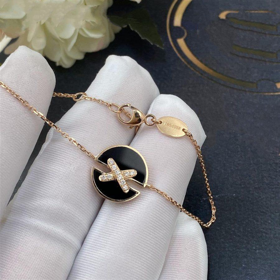 [Legend]JEUX DE BRACELET ONYX ROSE GOLD DIAMOND