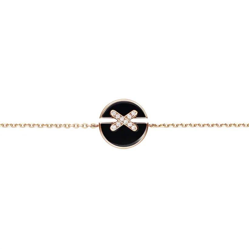 [Legend]JEUX DE BRACELET ONYX ROSE GOLD DIAMOND
