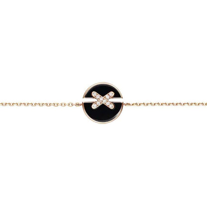 [Legend]JEUX DE BRACELET ONYX ROSE GOLD DIAMOND