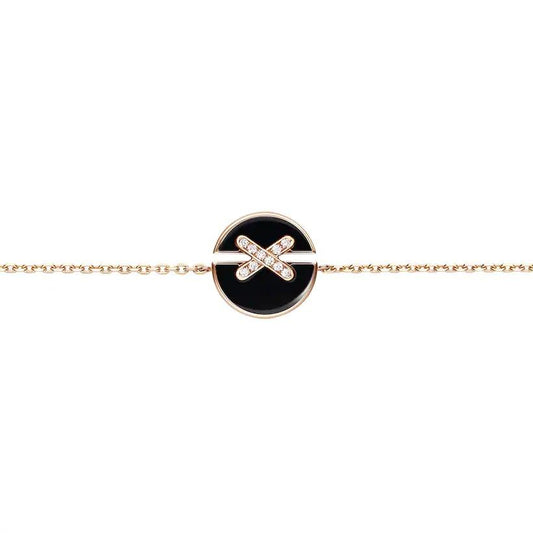 [Legend]JEUX DE BRACELET ONYX ROSE GOLD DIAMOND