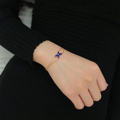 [Legend]Hollow Design Four-Leaf Clover Flower Shape Ring