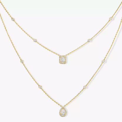 [Legend]MY TWIN 2-ROW DIAMOND NECKLACE