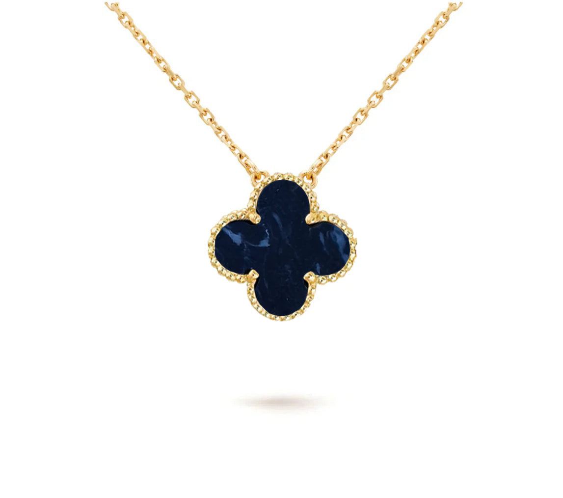 [Legend]15MM CLOVER FLOWER PENDANT NECKLACE COLLECTION