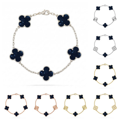 [Legend]LUCKY CLOVER 5-MOTIF BRACELET - PIETERSITE COLLECTION