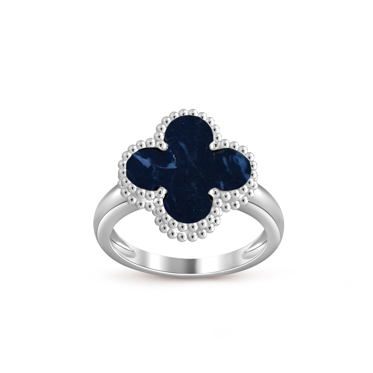 [Legend]LUCKY CLOVER VINTAGE WHITE GOLD RING COLLECTION