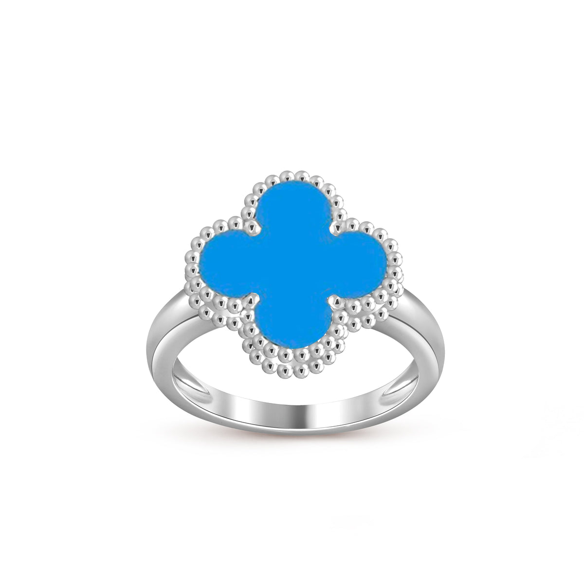 [Legend]LUCKY CLOVER VINTAGE WHITE GOLD RING COLLECTION