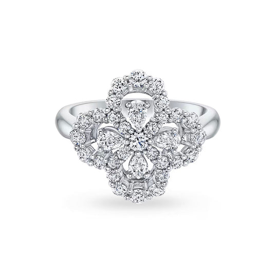 [Legend]LOOP RING FULL MOTIF DIAMOND 16MM SILVE
