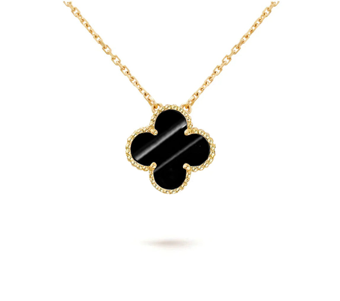 [Legend]15MM CLOVER FLOWER PENDANT NECKLACE COLLECTION