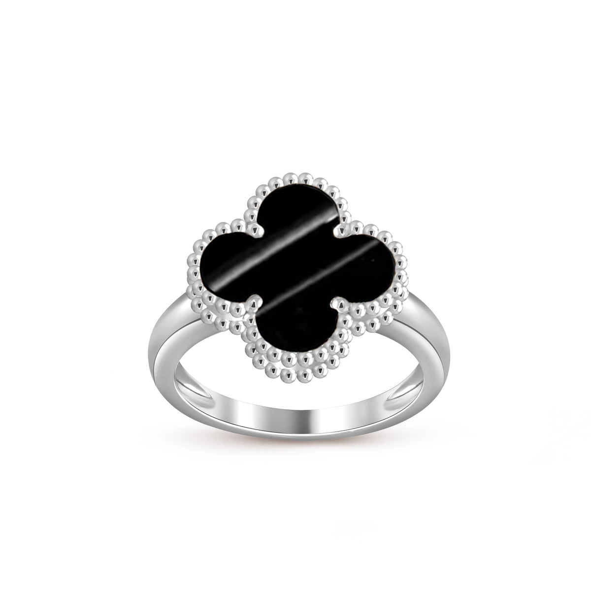 [Legend]LUCKY CLOVER VINTAGE WHITE GOLD RING COLLECTION