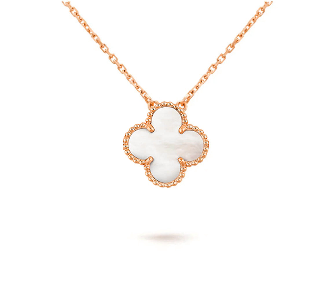 [Legend]15MM CLOVER FLOWER PENDANT NECKLACE COLLECTION