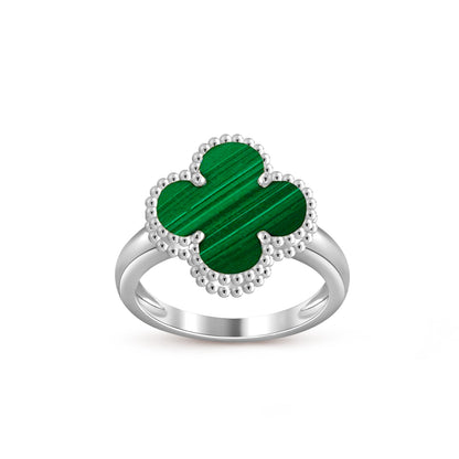[Legend]LUCKY CLOVER VINTAGE WHITE GOLD RING COLLECTION