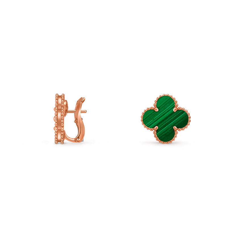 [Legend]15MM CLOVER FLOWER STUD EARRINGS ROSE GOLD COLLECTION