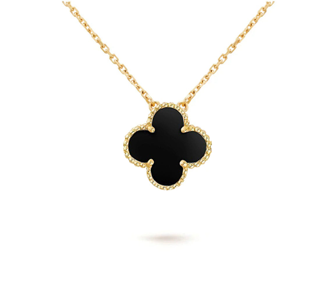 [Legend]15MM CLOVER FLOWER PENDANT NECKLACE COLLECTION