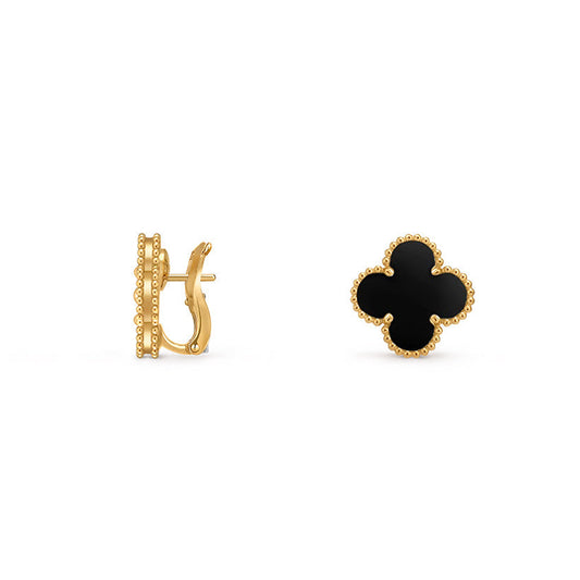 [Legend]15MM CLOVER FLOWER STUD EARRINGS GOLD COLLECTION