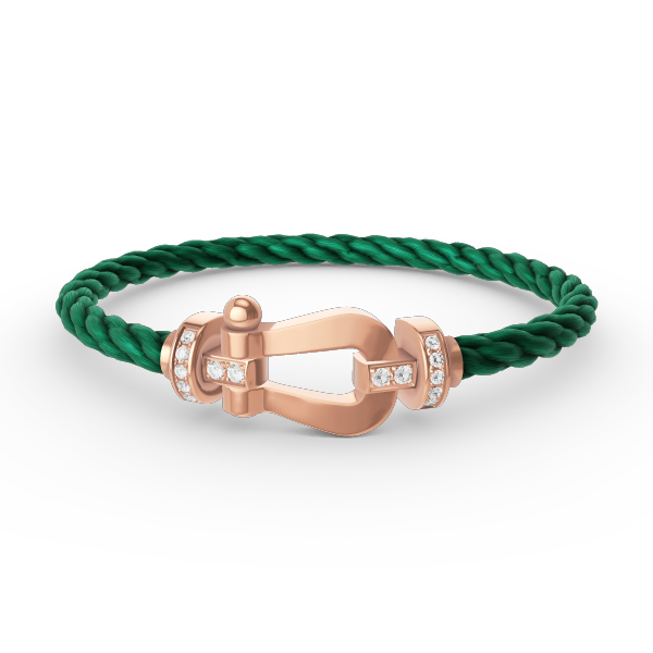 [Legend]FORCE LARGE HORSESHOE HALF DIAMOND BRACELET - ROSE GOLD