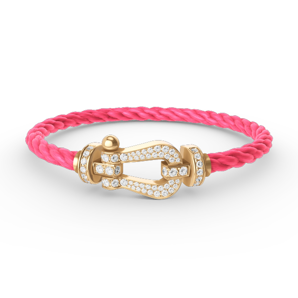 [Legend]FORCE LARGE HORSESHOE FULL DIAMOND BRACELET - GOLD
