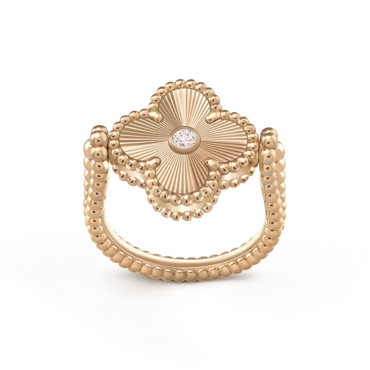 [Legend]LUCKY CLOVER GOLD REVERSIBLE RING