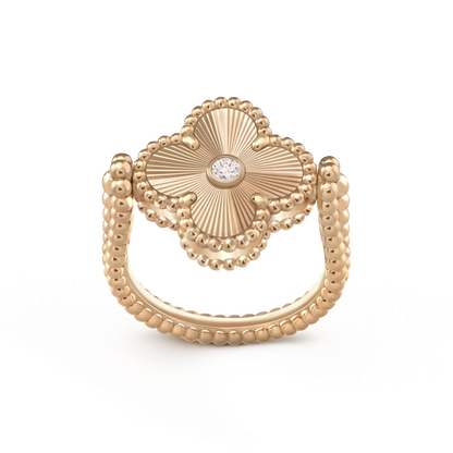 [Legend]LUCKY CLOVER GOLD REVERSIBLE RING