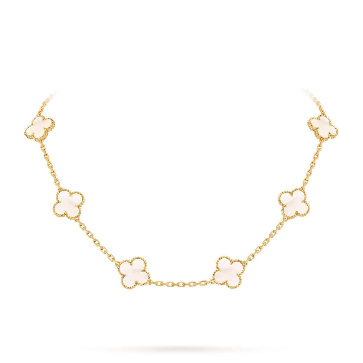 [Legend]CLASSIC LUCKY 10-MOTIF CLOVER NECKLACE GOLD COLLECTION
