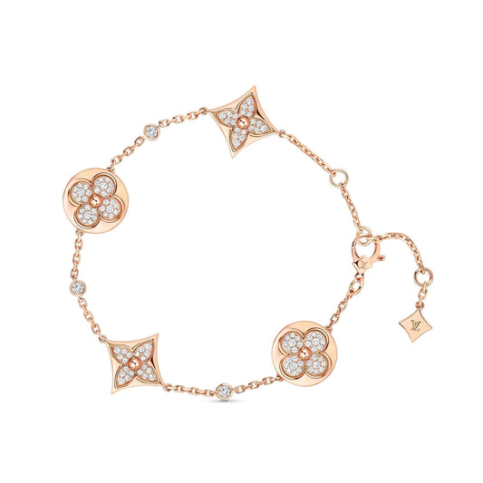 [Legend]STAR AND SUN 4 MOTIFS GOLD DIAMONDS BRACELET