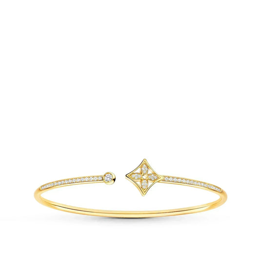 [Legend]IDYLLE GOLD OPEN BRACELET DIAMOND PAVED