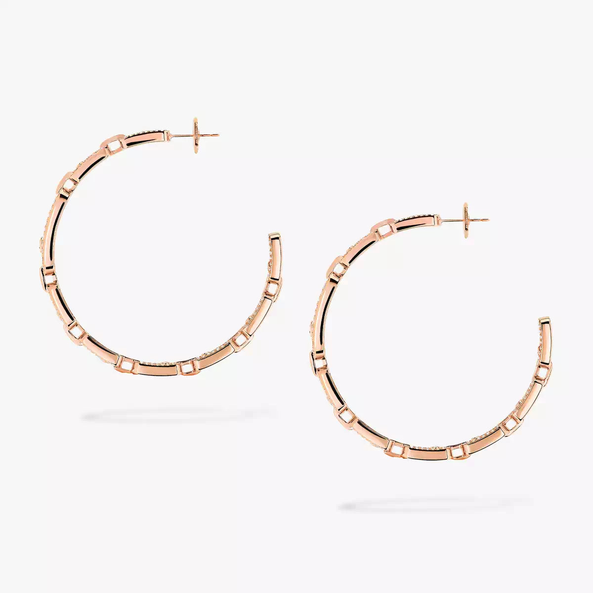 [Legend]MOVE LINK KINETIC DIAMOND HOOP EARRINGS