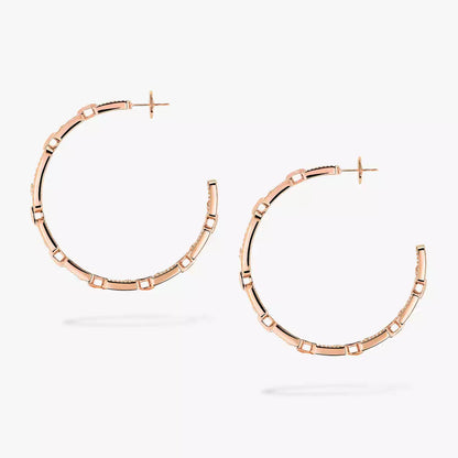 [Legend]MOVE LINK KINETIC DIAMOND HOOP EARRINGS