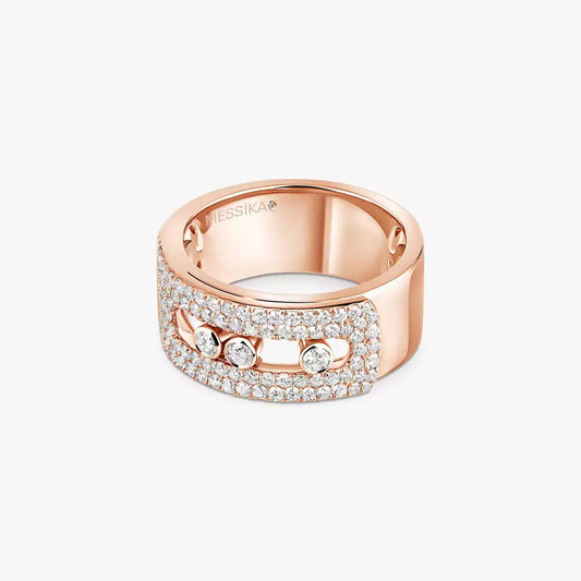 [Legend]MOVE NOA PAVÉ DIAMOND INTERLOCKING RING