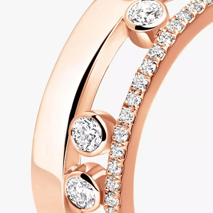 [Legend]MOVE NOA PAVÉ DIAMOND INTERLOCKING RING