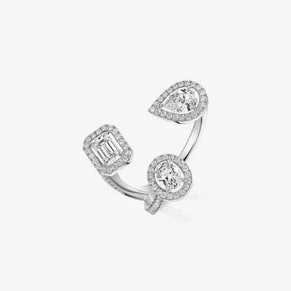 [Legend]MY TWIN TRILOGY OPEN PAVÉ RING