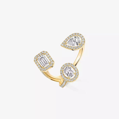 [Legend]MY TWIN TRILOGY OPEN PAVÉ RING