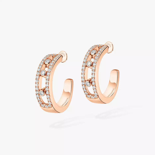 [Legend]MOVE PAVÉ DIAMOND HOOP EARRINGS