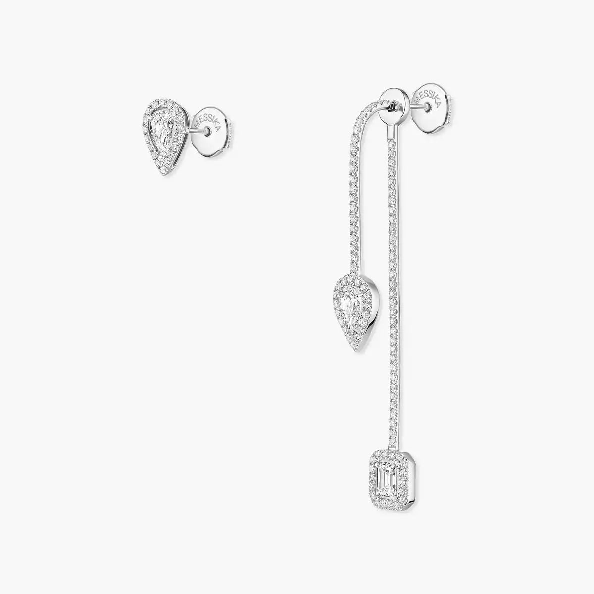 [Legend]MY TWIN DIAMOND DROP EARRINGS