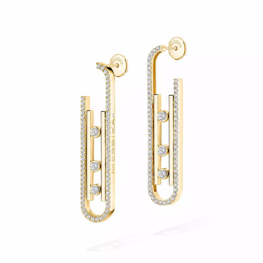 [Legend]MOVE KINETIC DIAMOND PENDANT EARRINGS