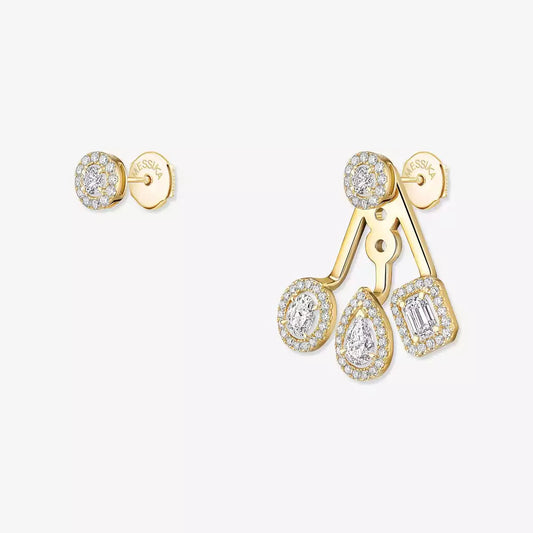[Legend]MY TWIN TRIO DIAMOND EARRINGS