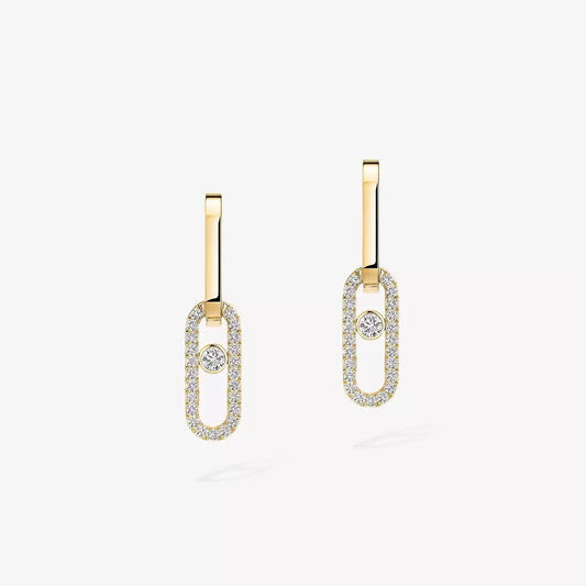 [Legend]MOVE LINK KINETIC DIAMOND EARRINGS