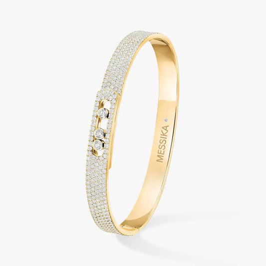 [Legend]MOVE NOA FULL-PAVÉ DIAMOND BANGLE BRACELET