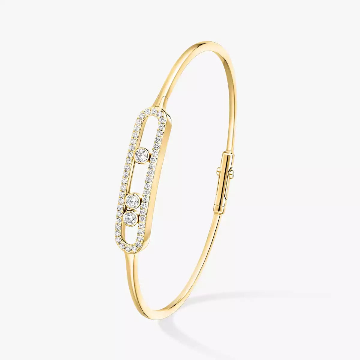 [Legend]MOVE PAVÉ DIAMOND BANGLE BRACELET M