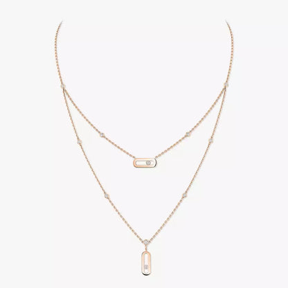 [Legend]MOVE UNO DOUBLE-PENDANT NECKLACE